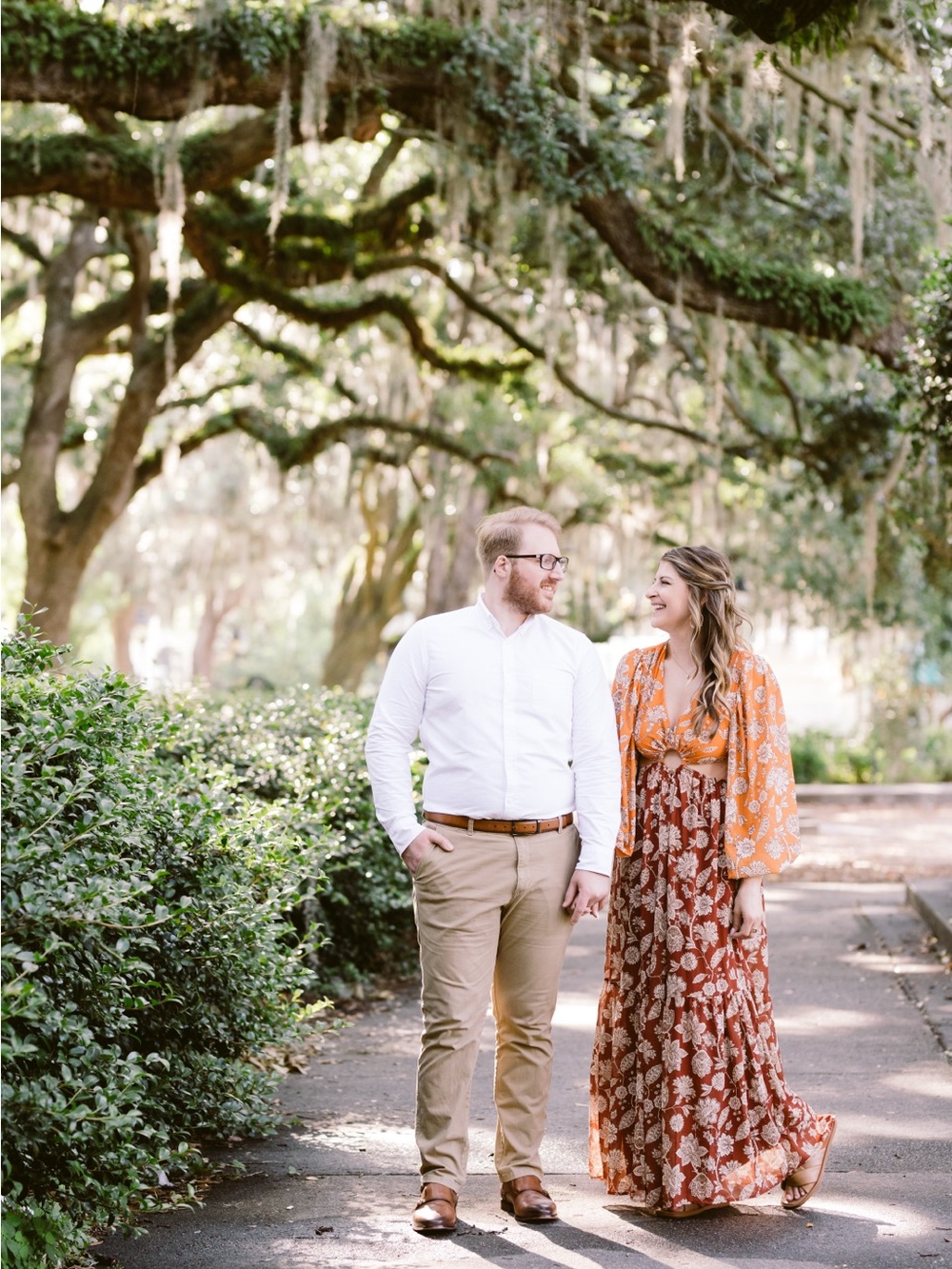 Flying Tomato Orange and Rust Floral Maxi Dress - M